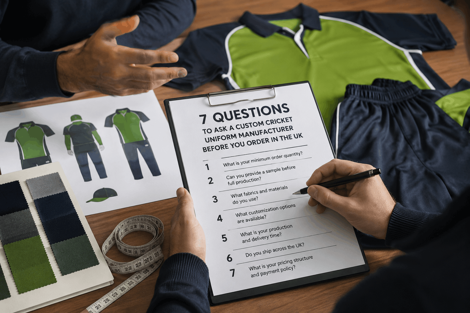 7 Questions to Ask a Custom Cricket Uniform Manufacturer Before You Order in the UK