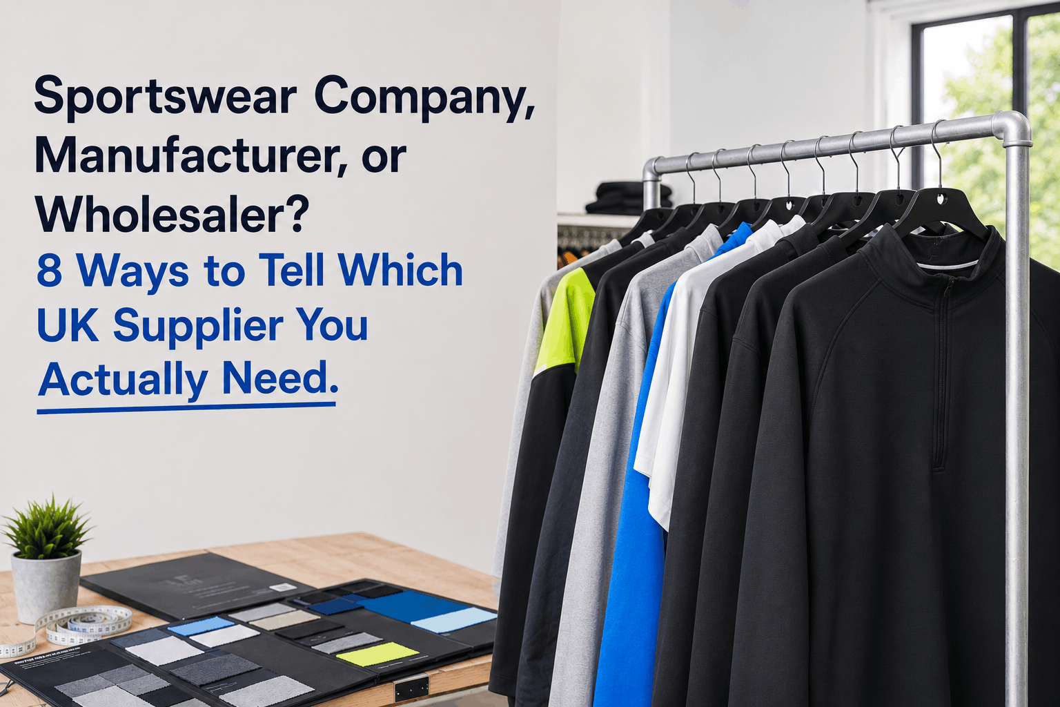 Sportswear Company, Manufacturer, or Wholesaler? 8 Ways to Tell Which UK Supplier You Actually Need