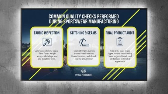 Common Quality Checks Performed During Sportswear Manufacturing