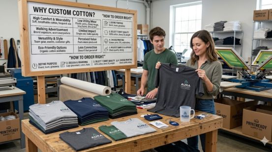 Why Businesses Choose Custom Cotton T-Shirts Today