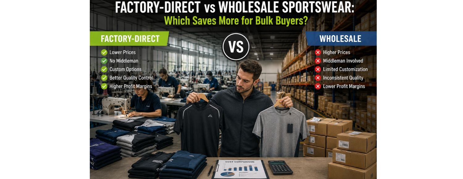Factory-Direct vs Wholesale Sportswear: Which Saves More for Bulk Buyers?