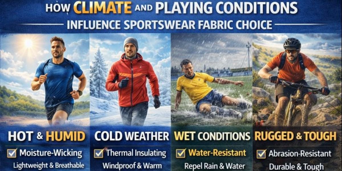 How Climate and Playing Conditions Influence Sportswear Fabric Choice
