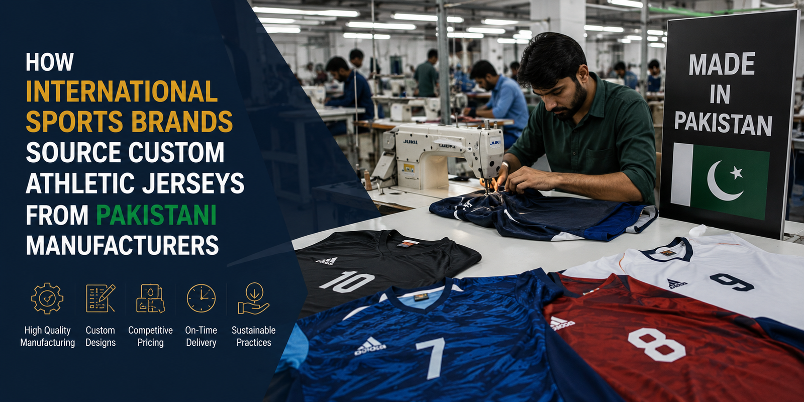 How International Sports Brands Source Custom Athletic Jerseys From Pakistani Manufacturers