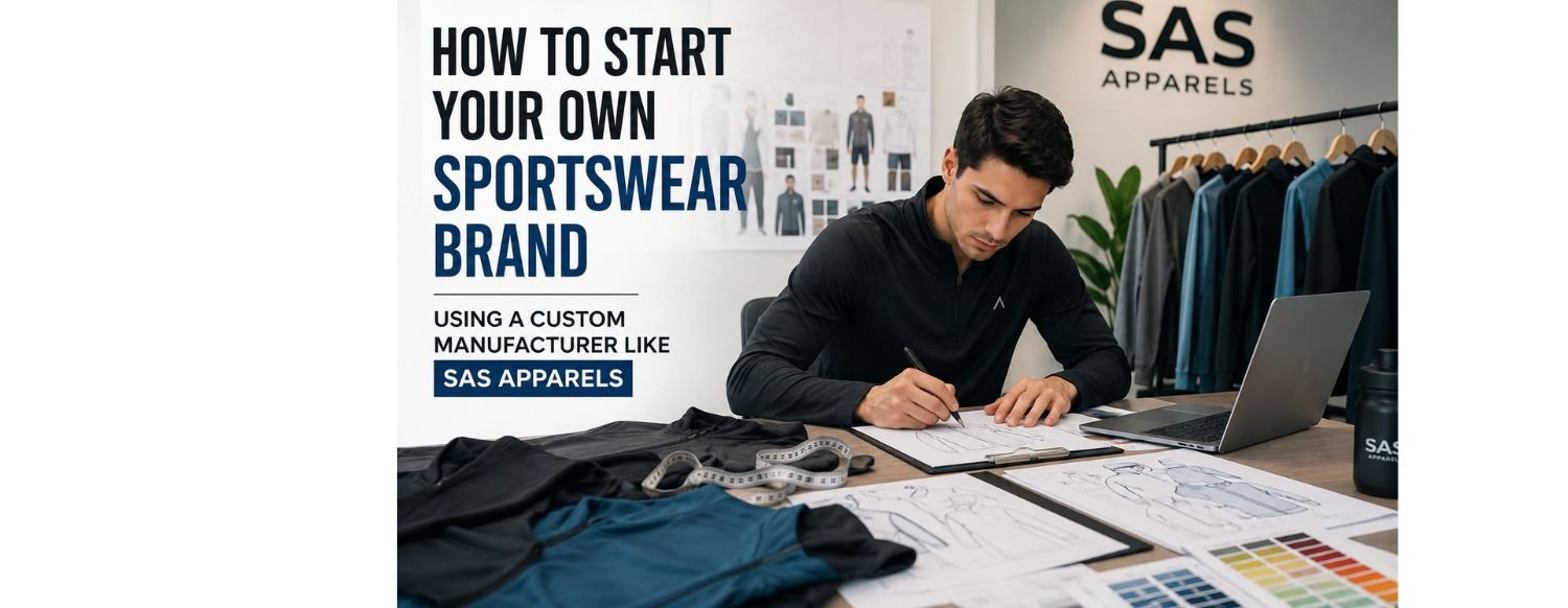 How to Start Your Own Sportswear Brand Using a Custom Manufacturer Like SAS Apparels