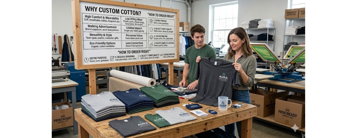 Why Businesses Choose Custom Cotton T-Shirts Today