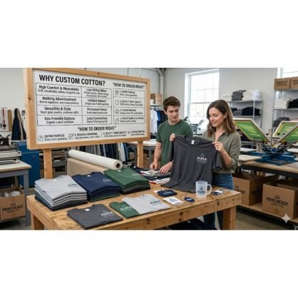 Why Businesses Choose Custom Cotton T-Shirts Today
